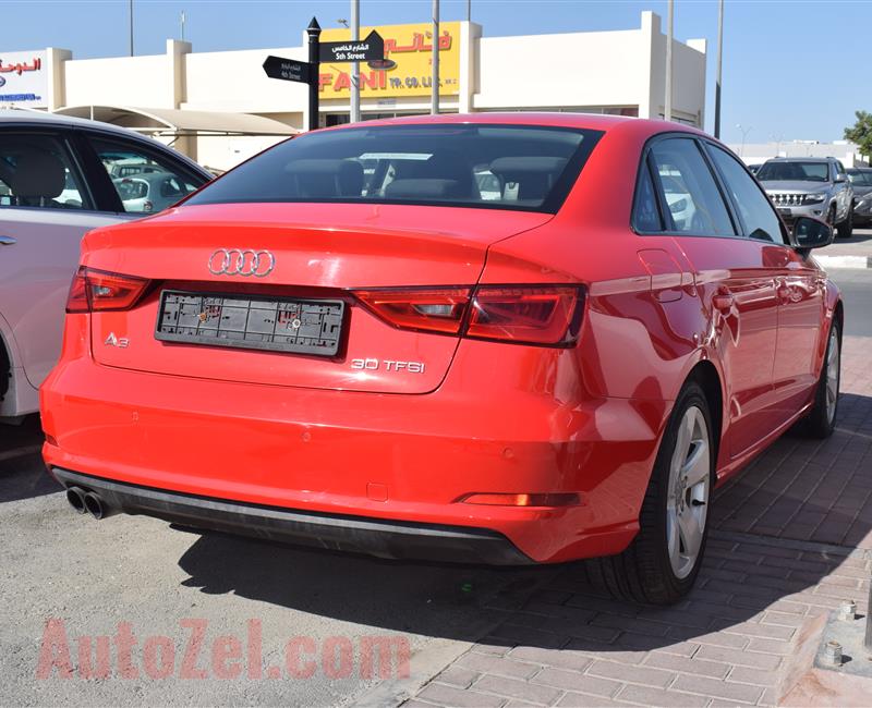 AUDI A3- 2015- RED- GCC SPECS- CALL FOR DETAILS