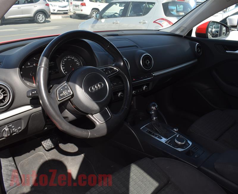 AUDI A3- 2015- RED- GCC SPECS- CALL FOR DETAILS