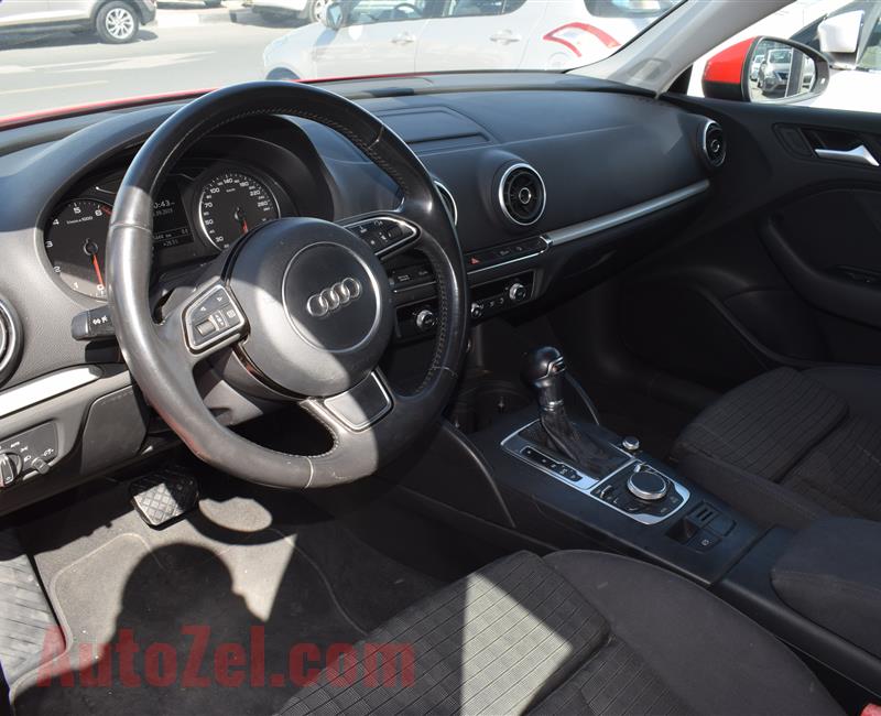 AUDI A3- 2015- RED- GCC SPECS- CALL FOR DETAILS