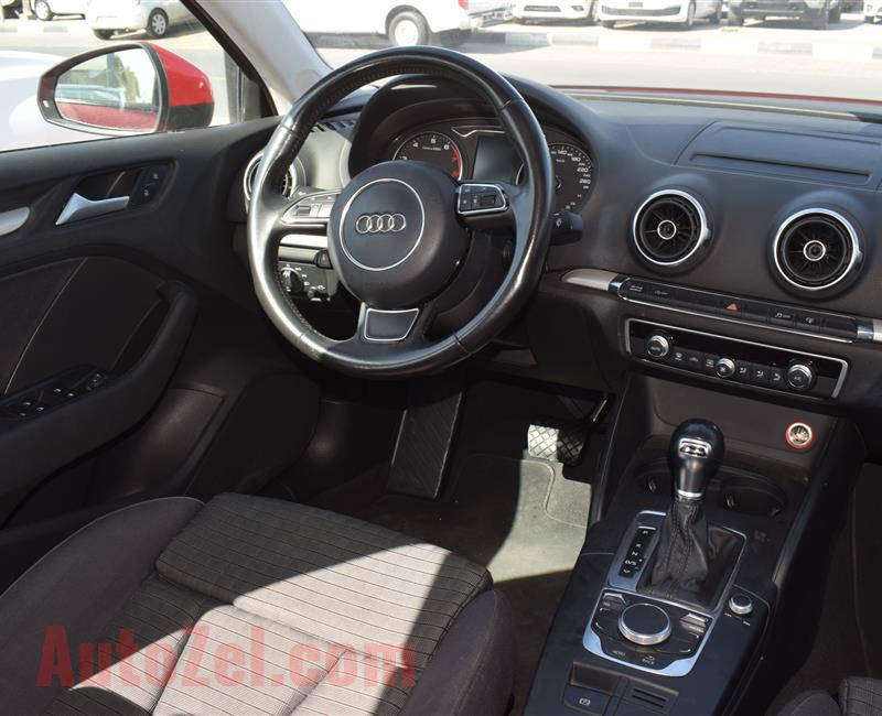 AUDI A3- 2015- RED- GCC SPECS- CALL FOR DETAILS