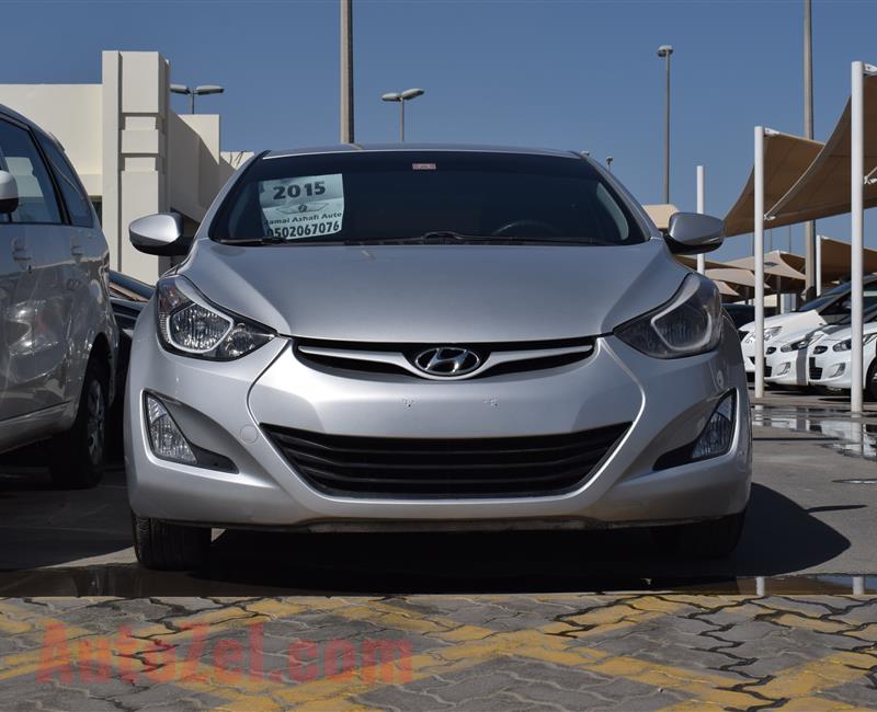 HYUNDAI ELANTRA- 2015- SILVER- 80 000 KM- GCC SPECS