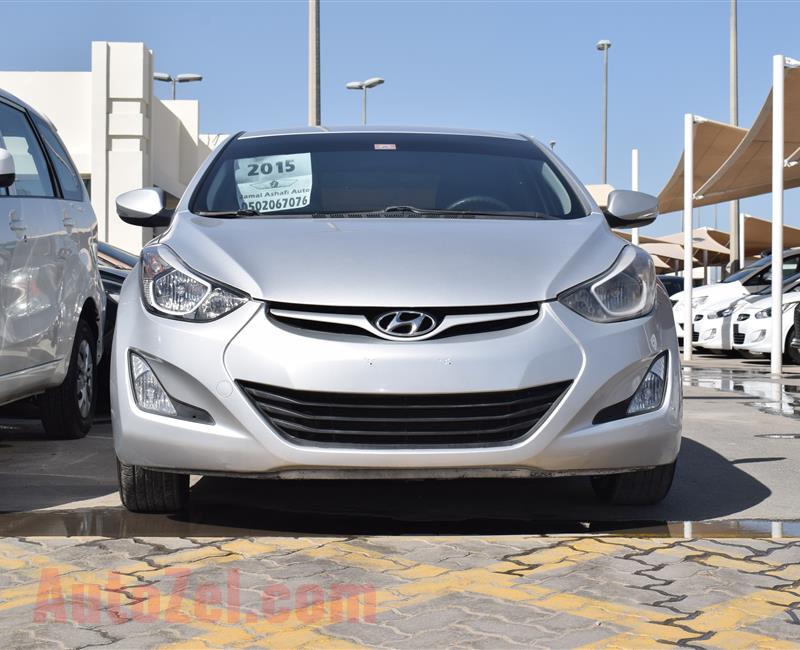 HYUNDAI ELANTRA- 2015- SILVER- 80 000 KM- GCC SPECS