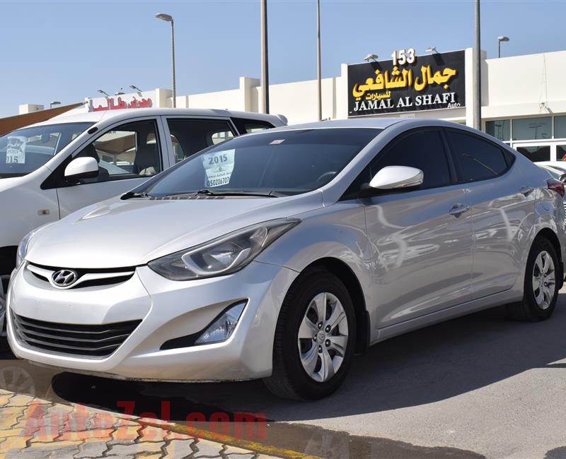 HYUNDAI ELANTRA- 2015- SILVER- 80 000 KM- GCC SPECS