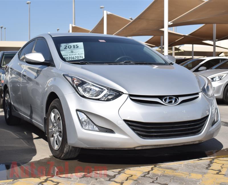 HYUNDAI ELANTRA- 2015- SILVER- 80 000 KM- GCC SPECS