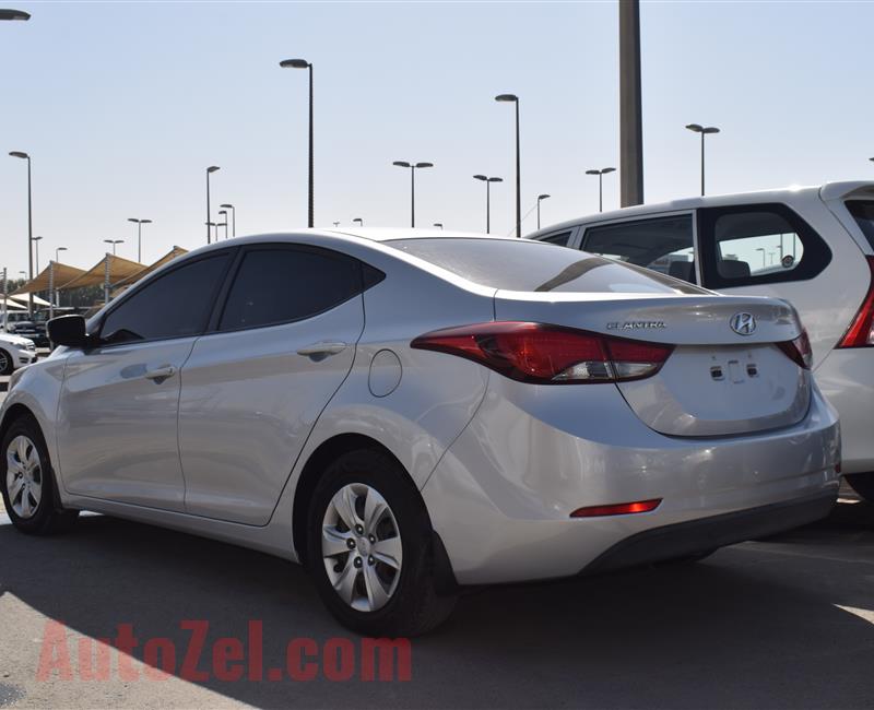 HYUNDAI ELANTRA- 2015- SILVER- 80 000 KM- GCC SPECS