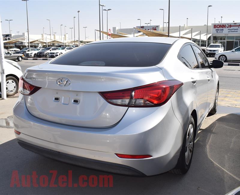 HYUNDAI ELANTRA- 2015- SILVER- 80 000 KM- GCC SPECS