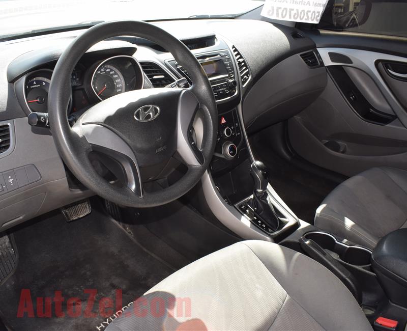 HYUNDAI ELANTRA- 2015- SILVER- 80 000 KM- GCC SPECS