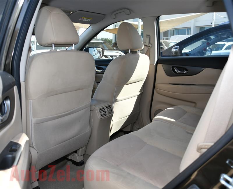 NISSAN XTRAIL- 2015- BROWN- 151 000 KM- GCC SPECS