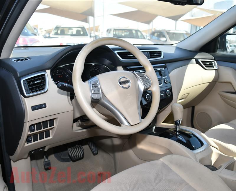 NISSAN XTRAIL- 2015- BROWN- 151 000 KM- GCC SPECS