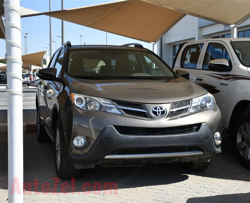 TOYOTA RAV4 LIMITED- 2013- GOLD- 91 000 KM- GCC SPECS