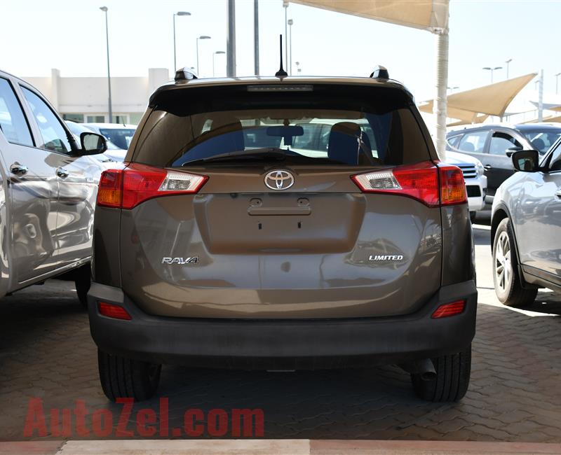 TOYOTA RAV4 LIMITED- 2013- GOLD- 91 000 KM- GCC SPECS