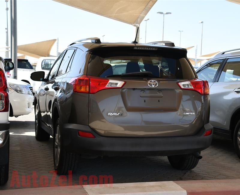 TOYOTA RAV4 LIMITED- 2013- GOLD- 91 000 KM- GCC SPECS