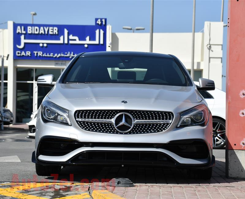 MERCEDES-BENZ CLA250- 2018- SILVER- 6 000 KM- GCC SPECS