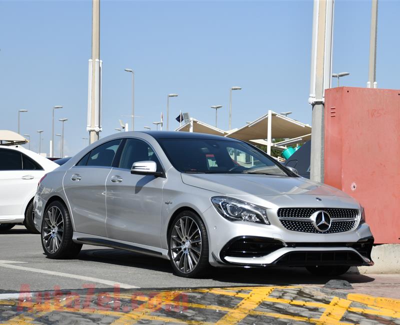 MERCEDES-BENZ CLA250- 2018- SILVER- 6 000 KM- GCC SPECS