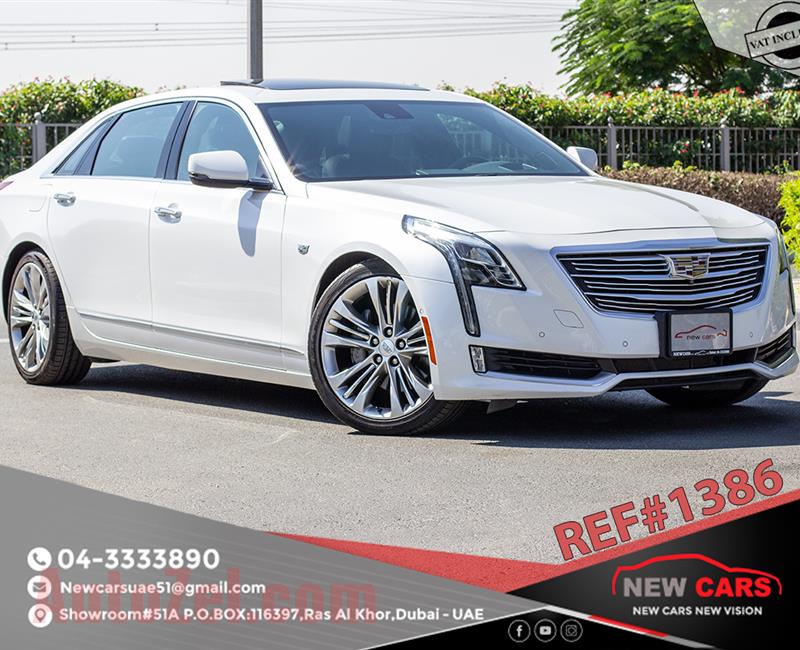 CADILLAC CT6- 2017- WHITE- 97 124 KM- GCC SPECS