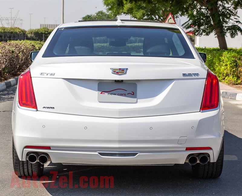 CADILLAC CT6- 2017- WHITE- 97 124 KM- GCC SPECS