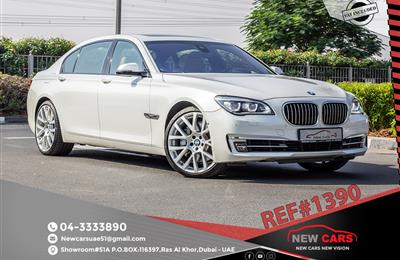 BMW 750Li- 2013- WHITE- 65 620 KM- GCC SPECS