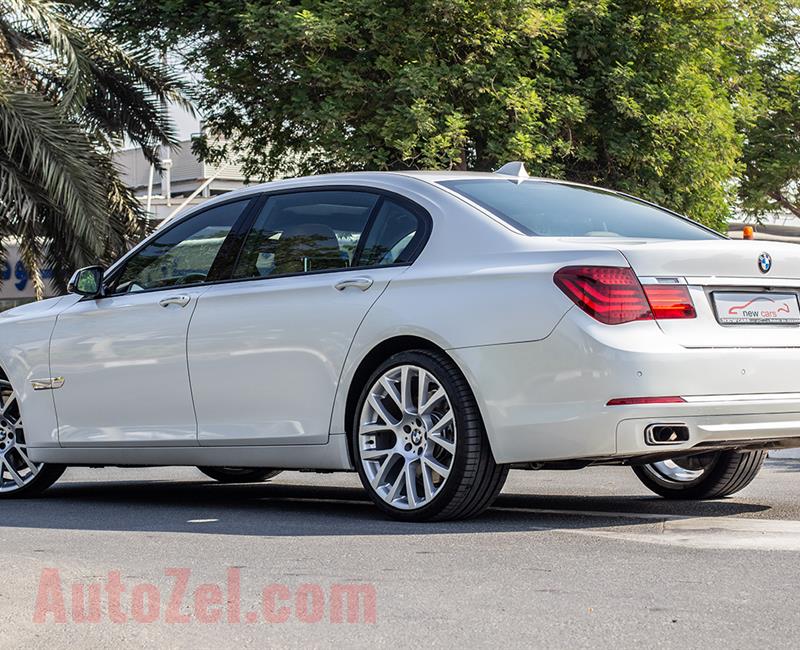 BMW 750Li- 2013- WHITE- 65 620 KM- GCC SPECS
