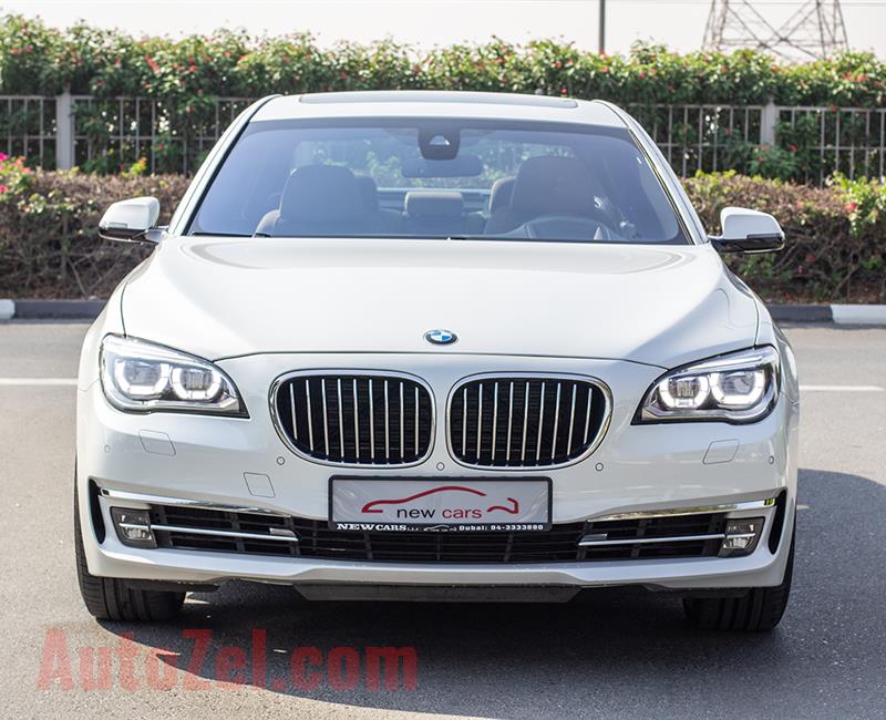 BMW 750Li- 2013- WHITE- 65 620 KM- GCC SPECS