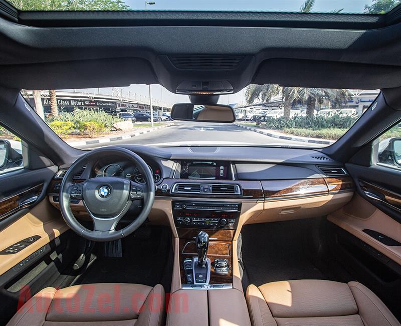 BMW 750Li- 2013- WHITE- 65 620 KM- GCC SPECS