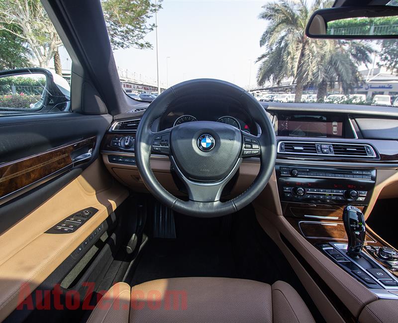 BMW 750Li- 2013- WHITE- 65 620 KM- GCC SPECS