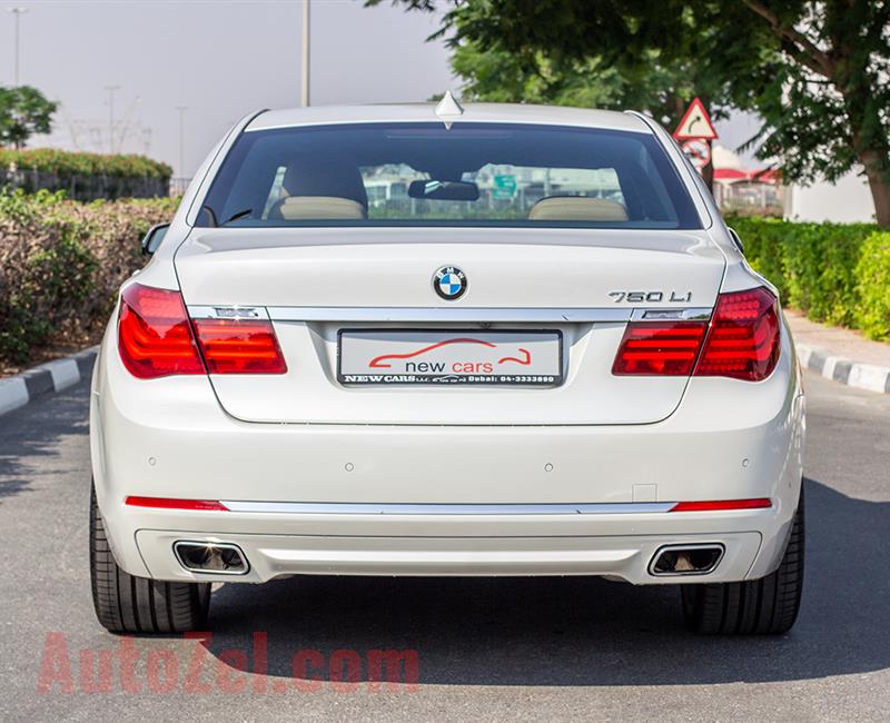 BMW 750Li- 2013- WHITE- 65 620 KM- GCC SPECS