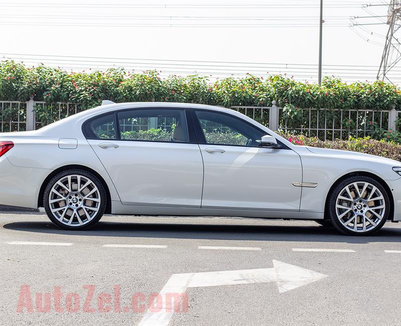 BMW 750Li- 2013- WHITE- 65 620 KM- GCC SPECS