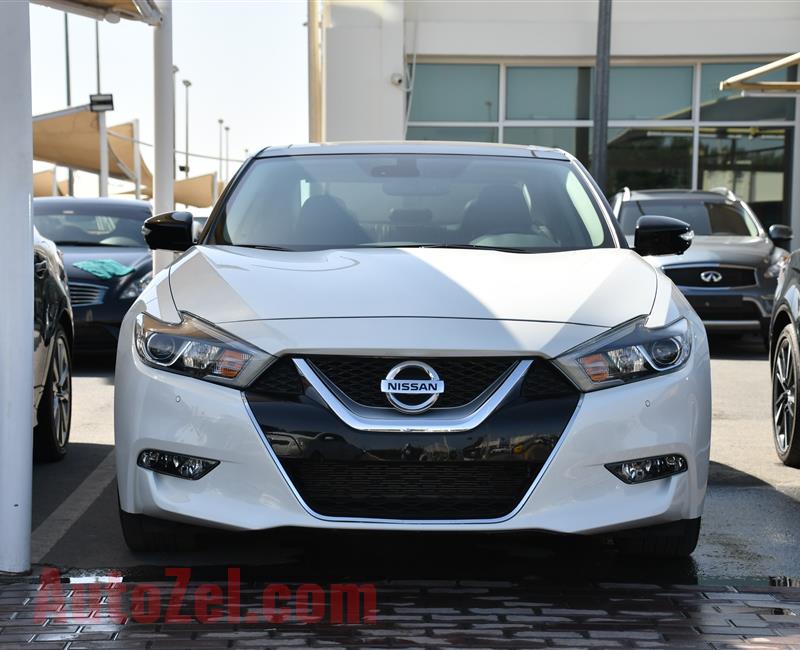 NISSAN MAXIMA- 2017- WHITE- 26 000 MILES- AMERICAN SPECS