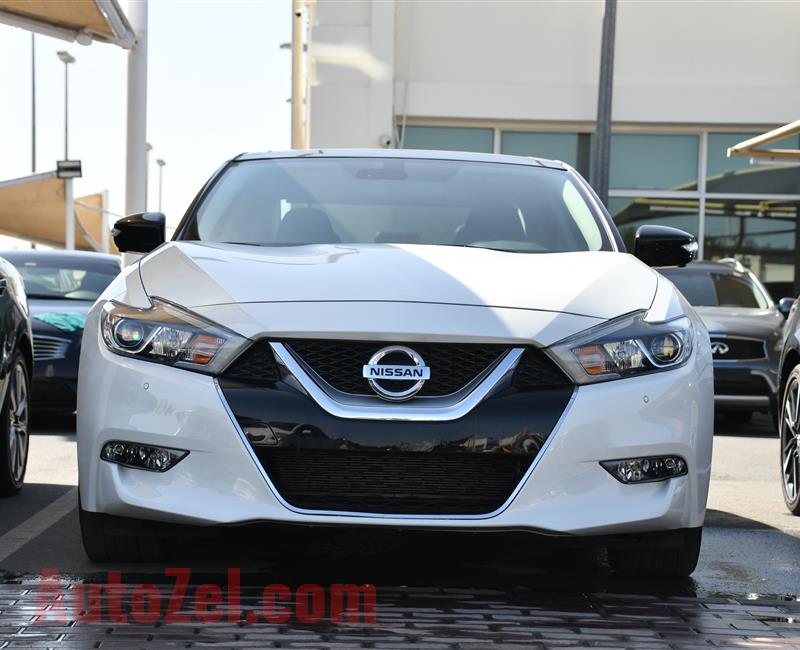 NISSAN MAXIMA- 2017- WHITE- 26 000 MILES- AMERICAN SPECS