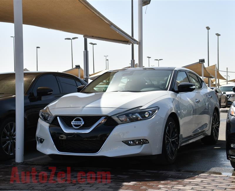 NISSAN MAXIMA- 2017- WHITE- 26 000 MILES- AMERICAN SPECS