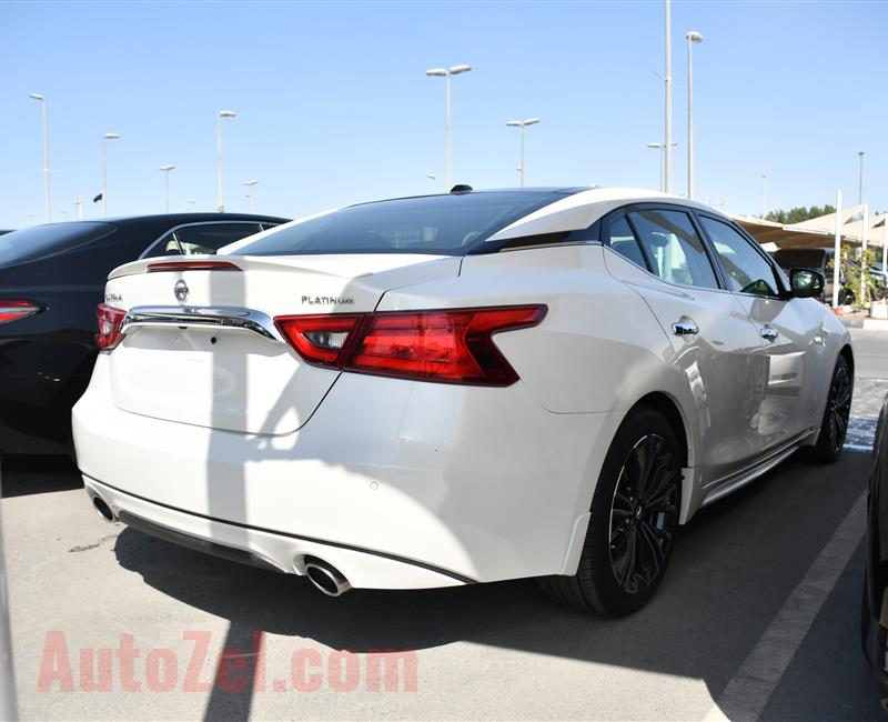 NISSAN MAXIMA- 2017- WHITE- 26 000 MILES- AMERICAN SPECS