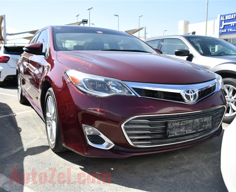 TOYOTA AVALON- 2014- RED- 135 000 KM- AMERICAN SPECS