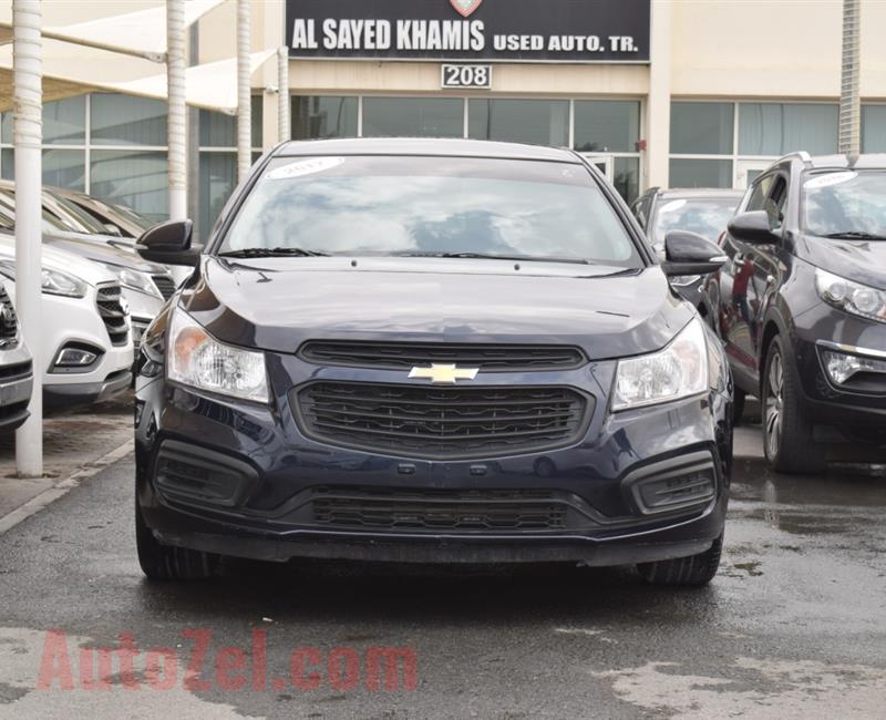 CHEVROLET CRUZE LS 2017 BLUE 85 000 KM GCC