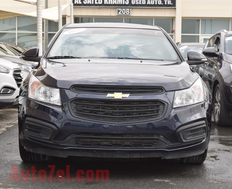 CHEVROLET CRUZE LS- 2017- BLUE- 85 000 KM- GCC