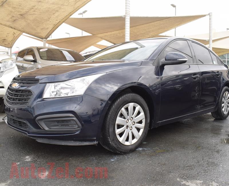 CHEVROLET CRUZE LS- 2017- BLUE- 85 000 KM- GCC