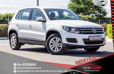 VOLKSWAGEN TIGUAN- 2014- WHITE- 71 488 KM- GCC SPECS