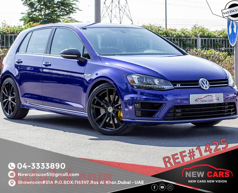 VOLKSWAGEN GOLF R- 2016- BLUE- 81 664 KM- MANUAL- GCC SPECS