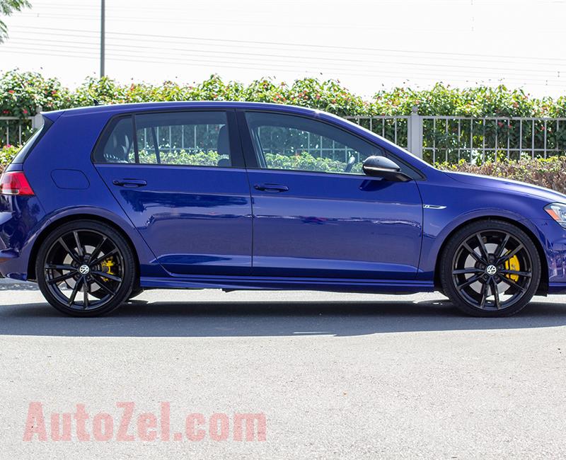 VOLKSWAGEN GOLF R- 2016- BLUE- 81 664 KM- MANUAL- GCC SPECS