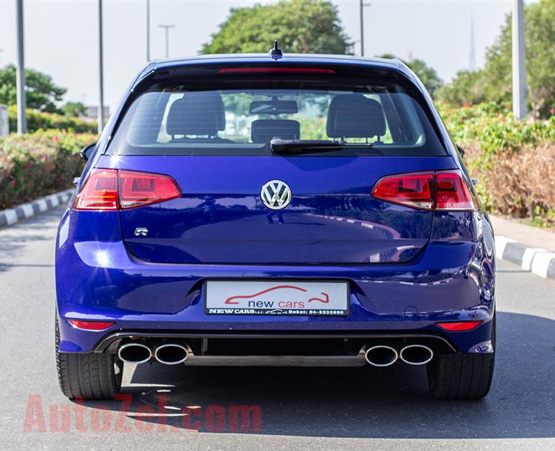 VOLKSWAGEN GOLF R- 2016- BLUE- 81 664 KM- MANUAL- GCC SPECS