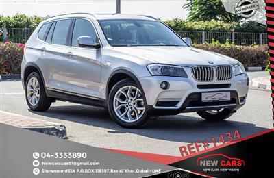 BMW X3- 2011- SILVER- 116 949 KM- GCC SPECS