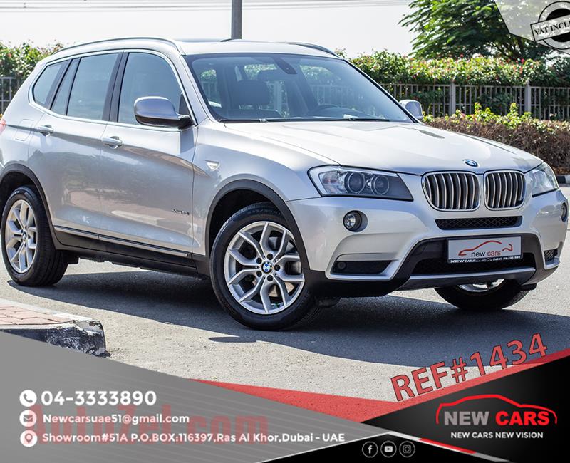 BMW X3- 2011- SILVER- 116 949 KM- GCC SPECS