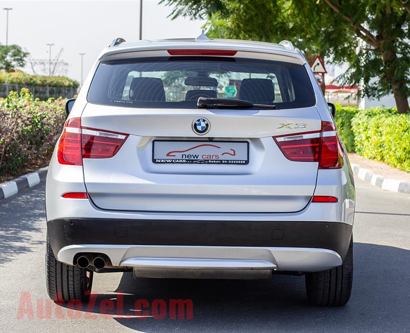 BMW X3- 2011- SILVER- 116 949 KM- GCC SPECS