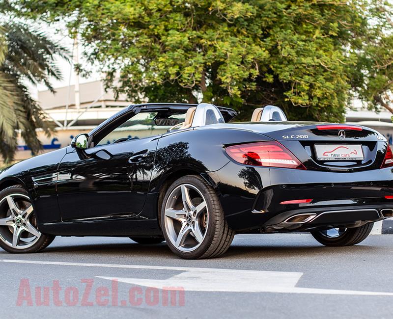 MERCEDES-BENZ SLC200- 2018- BLACK- 15 644 KM- GCC SPECS