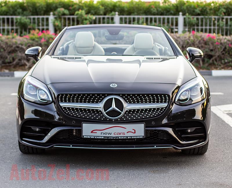 MERCEDES-BENZ SLC200- 2018- BLACK- 15 644 KM- GCC SPECS