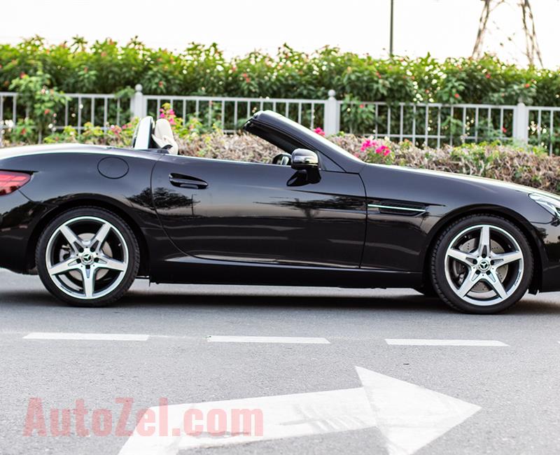 MERCEDES-BENZ SLC200- 2018- BLACK- 15 644 KM- GCC SPECS