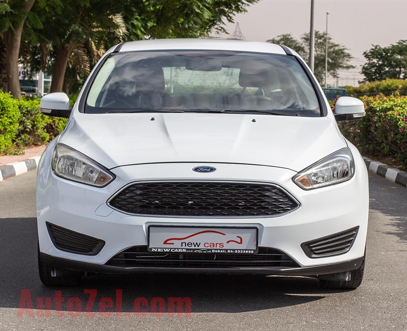 FORD FOCUS- 2015- WHITE- 62 909 KM- GCC SPECS