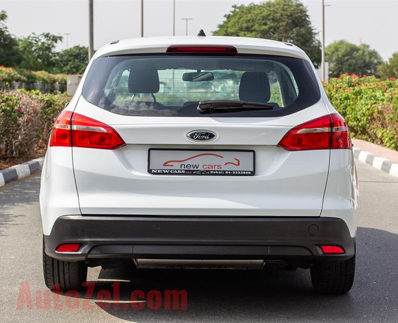 FORD FOCUS- 2015- WHITE- 62 909 KM- GCC SPECS