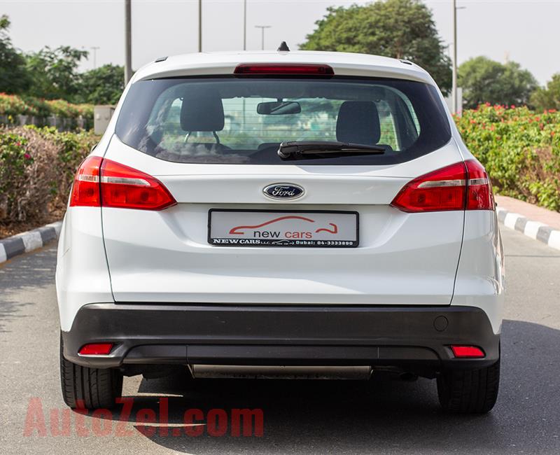 FORD FOCUS- 2015- WHITE- 62 909 KM- GCC SPECS