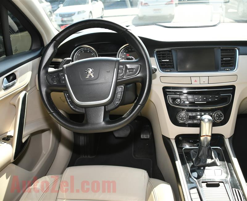 PEUGEOT 508 TURBO- 2016- GRAY- 110 000 KM- GCC SPECS