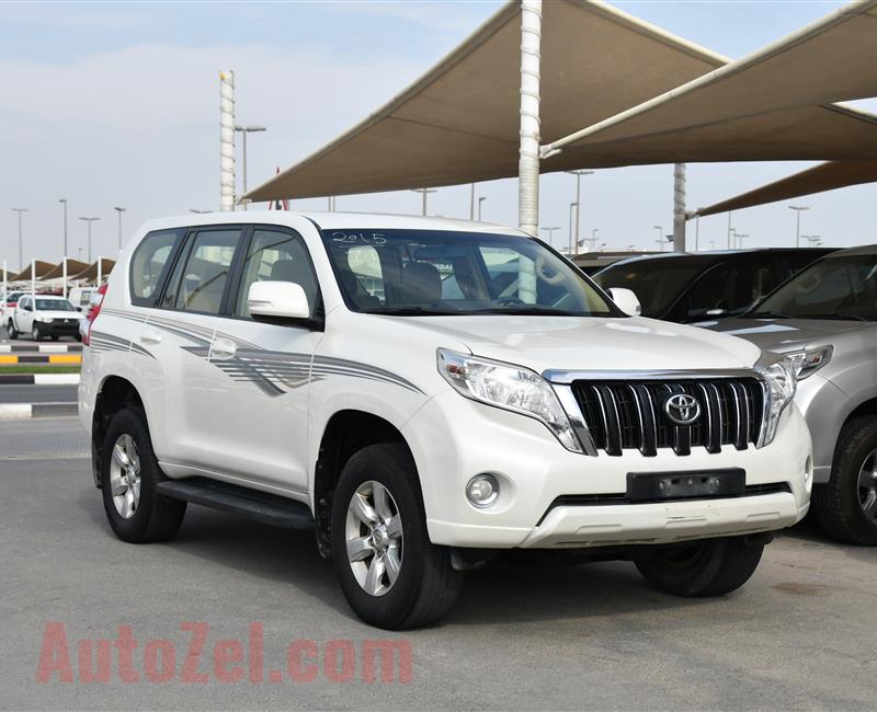 TOYOTA PRADO TXL- 2015- WHITE- 168 000 KM- GCC